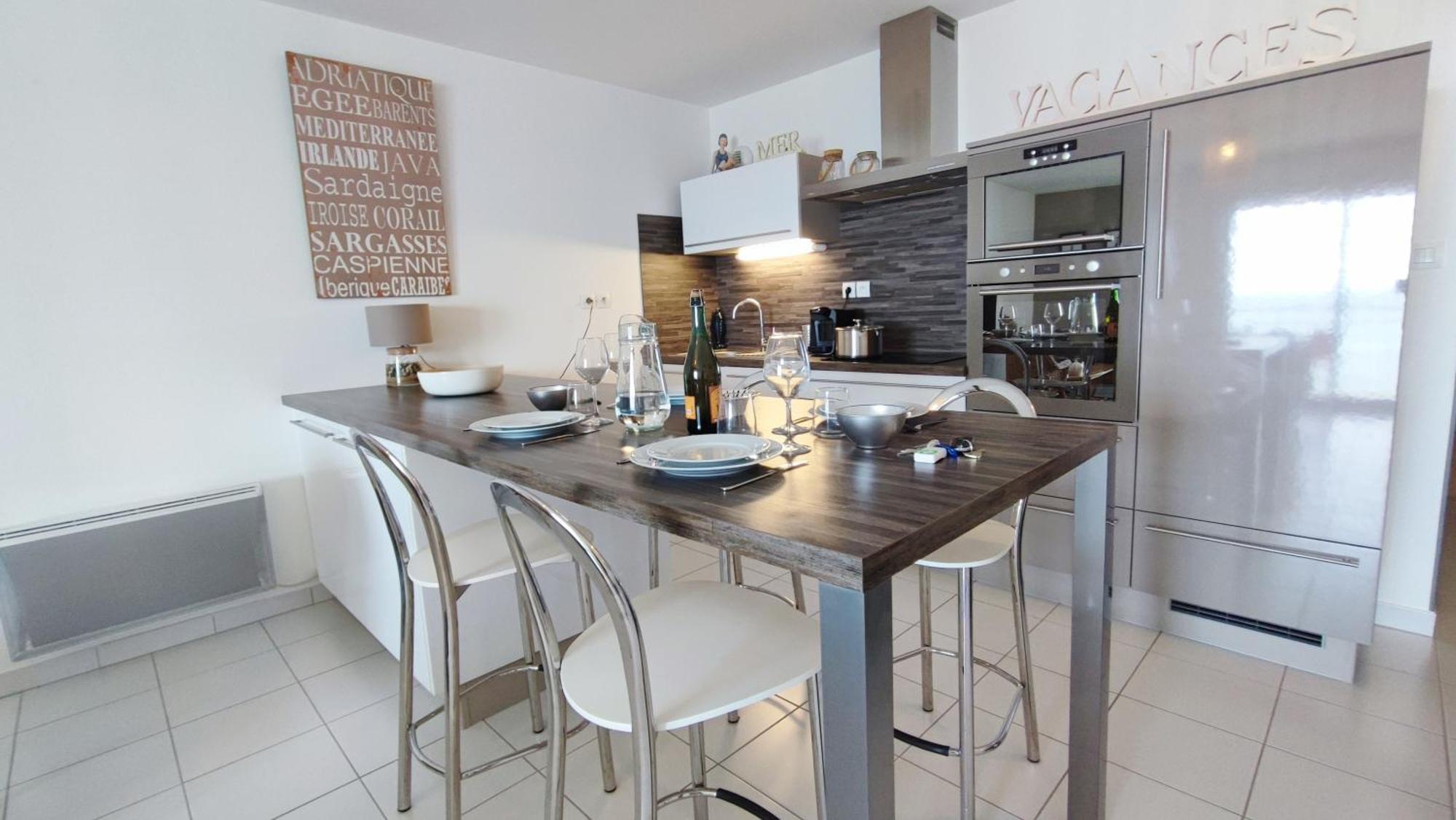 Reve Bleu - Vue Mer Exceptionnelle - Wifi - Draps Et Serviettes Inclus - Balcon Avec Mobilier De Jardin Apartman Penmarcʼh Kültér fotó